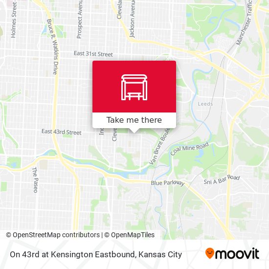 Mapa de On 43rd at Kensington Eastbound