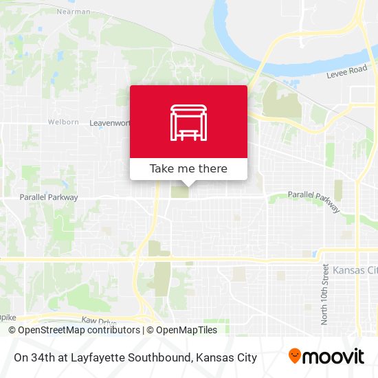 Mapa de On 34th at Layfayette Southbound