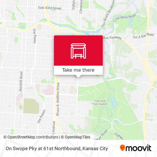 Mapa de On Swope Pky at 61st Northbound