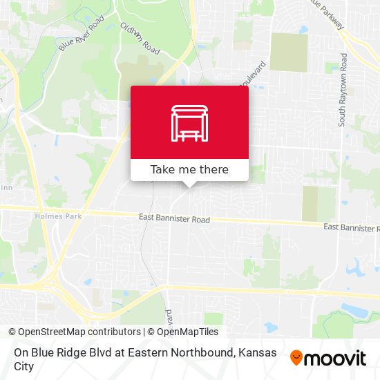 On Blue Ridge Blvd at Eastern Northbound map