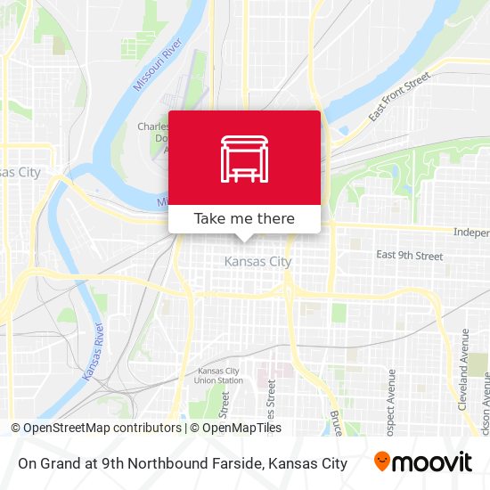On Grand at 9th Northbound Farside map