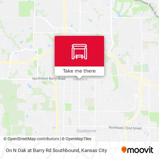 Mapa de On N Oak at Barry Rd Southbound