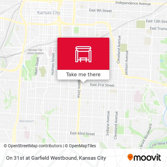 Mapa de On 31st at Garfield Westbound