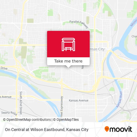 Mapa de On Central at Wilson Eastbound