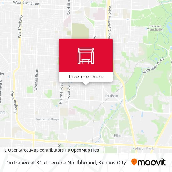 On Paseo at 81st Terrace Northbound map