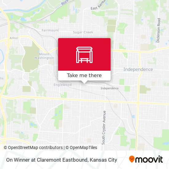 Mapa de On Winner at Claremont Eastbound