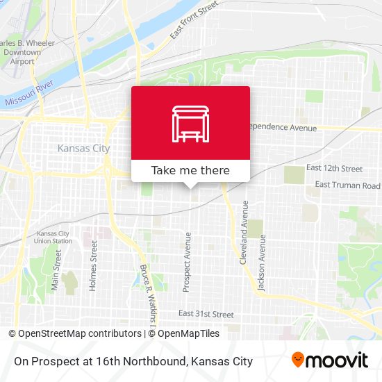 Mapa de On Prospect at 16th Northbound