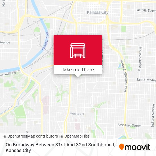 On Broadway Between 31st And 32nd Southbound map
