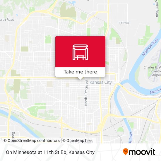 On Minnesota at 11th St Eb map