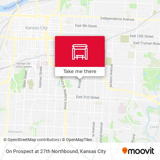 Mapa de On Prospect at 27th Northbound