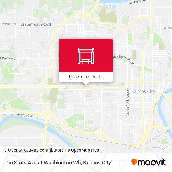 On State Ave at Washington Wb map