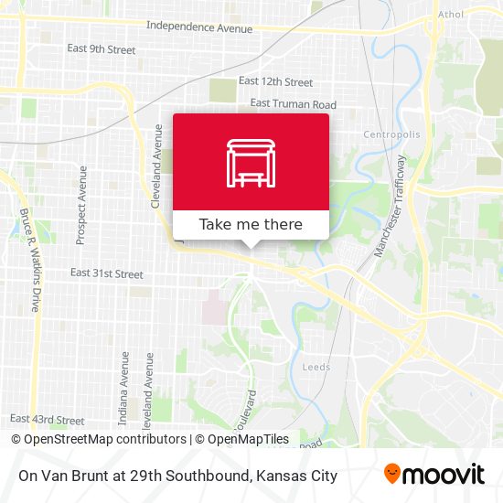 On Van Brunt at 29th Southbound map