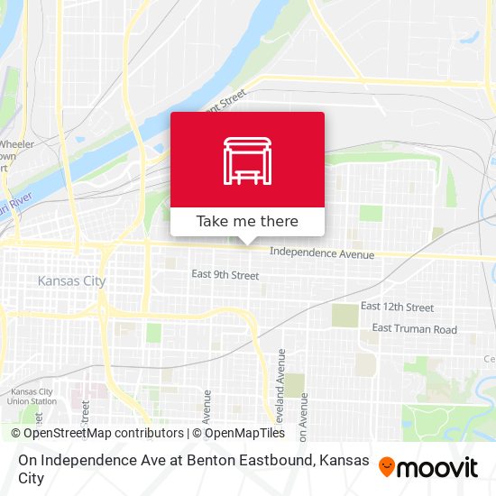 Mapa de On Independence Ave at Benton Eastbound