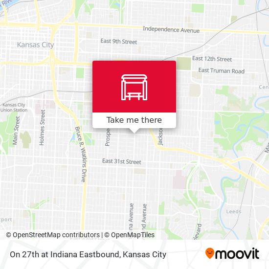 Mapa de On 27th at Indiana Eastbound