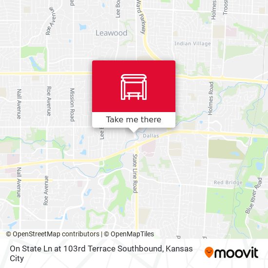 Mapa de On State Ln at 103rd Terrace Southbound
