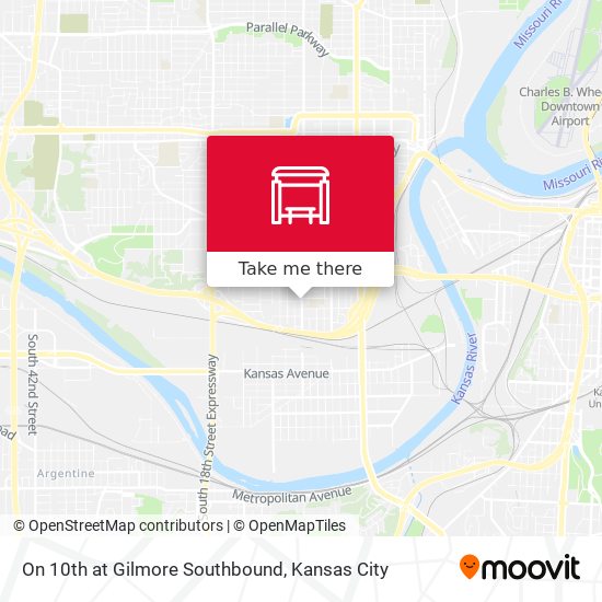 Mapa de On 10th at Gilmore Southbound