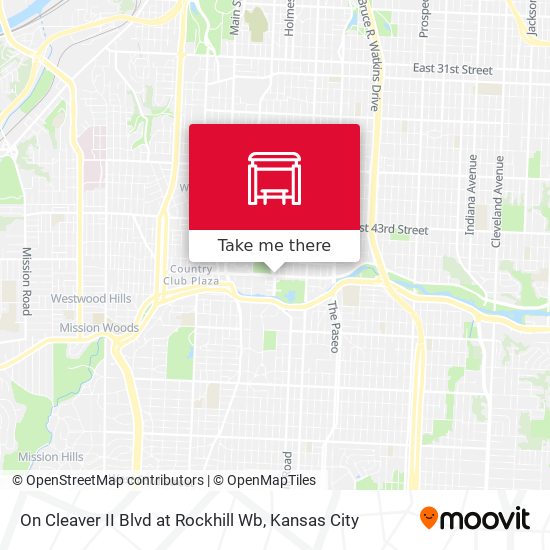 Mapa de On Cleaver II Blvd at Rockhill Wb