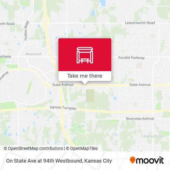 On State Ave at 94th Westbound map
