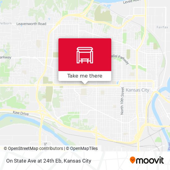 On State Ave at 24th Eb map