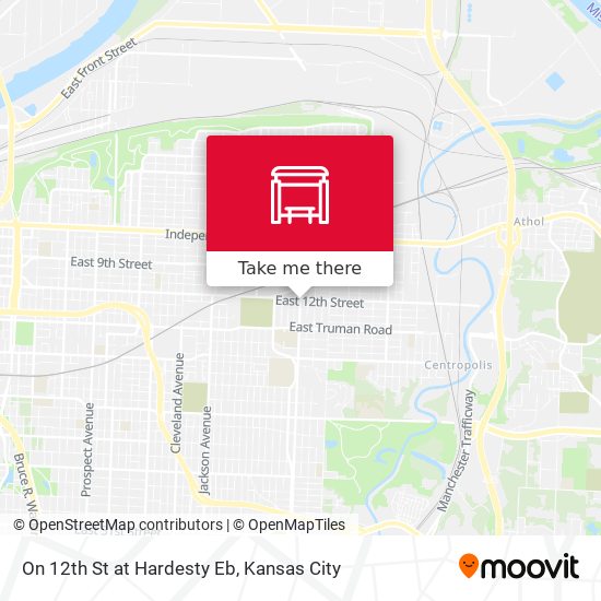 Mapa de On 12th St at Hardesty Eb