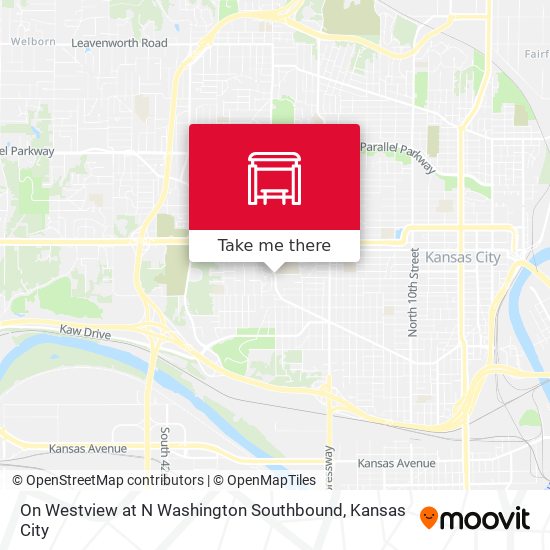 On Westview at N  Washington Southbound map