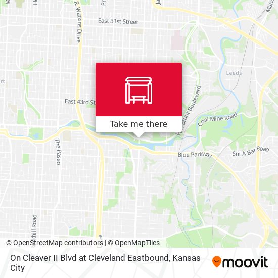 On Cleaver II Blvd at Cleveland Eastbound map