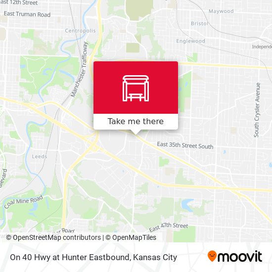 Mapa de On 40 Hwy at Hunter Eastbound