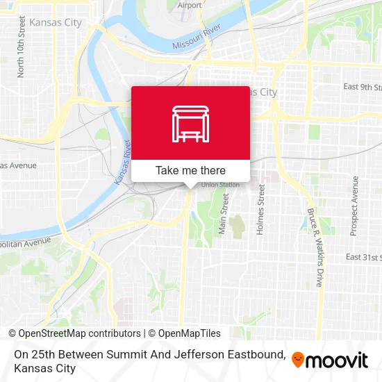 Mapa de On 25th Between Summit And Jefferson Eastbound