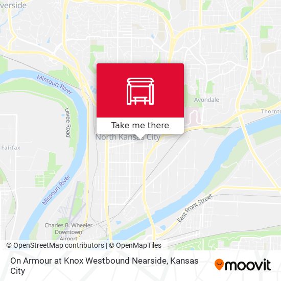 Mapa de On Armour at Knox Westbound Nearside