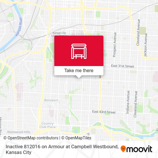 Inactive 812016  on Armour at Campbell Westbound map