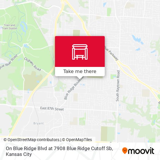 Mapa de On Blue Ridge Blvd at 7908 Blue Ridge Cutoff Sb