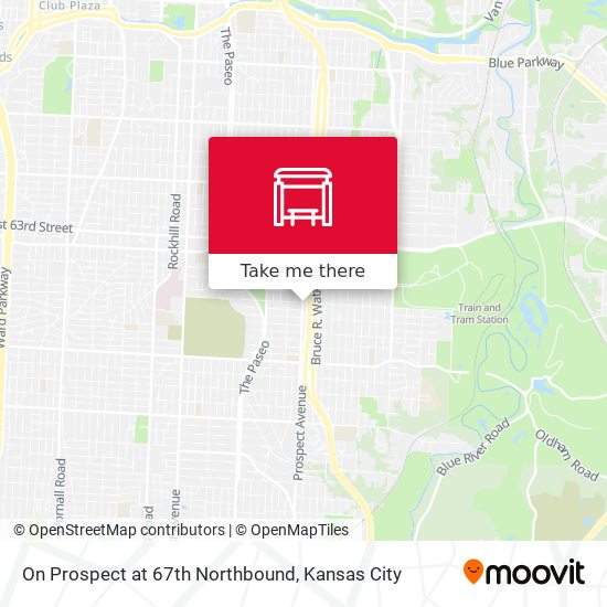 Mapa de On Prospect at 67th Northbound