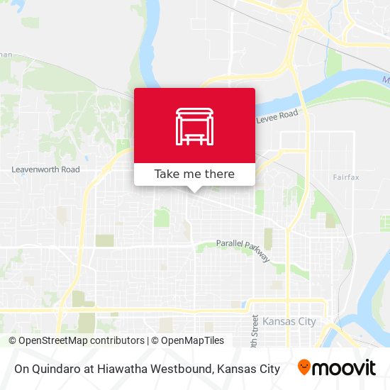On Quindaro at Hiawatha Westbound map