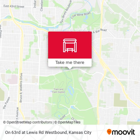 On 63rd at Lewis Rd Westbound map