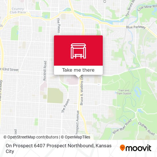 Mapa de On Prospect 6407 Prospect Northbound