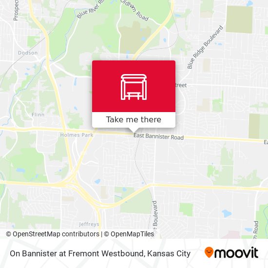Mapa de On Bannister at Fremont Westbound