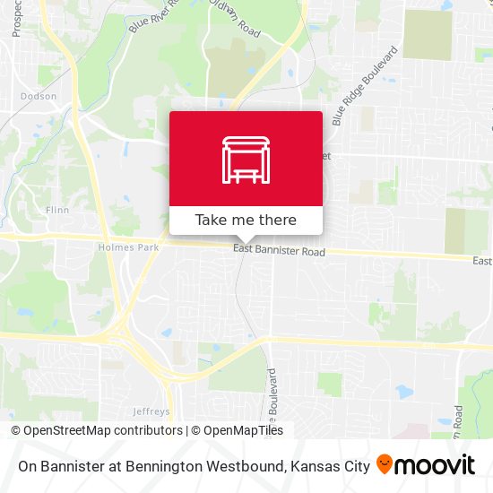 On Bannister at Bennington Westbound map