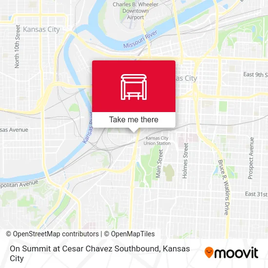 On Summit at Cesar Chavez Southbound map