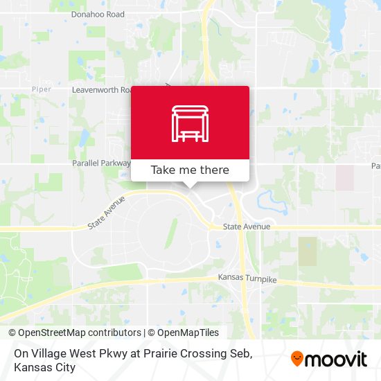 On Village West Pkwy at Prairie Crossing Seb map