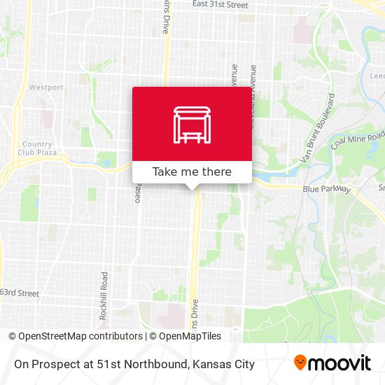 Mapa de On Prospect at 51st Northbound