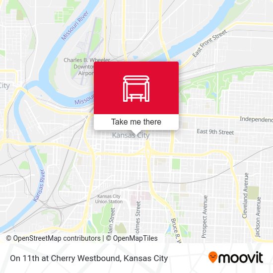 Mapa de On 11th at Cherry Westbound