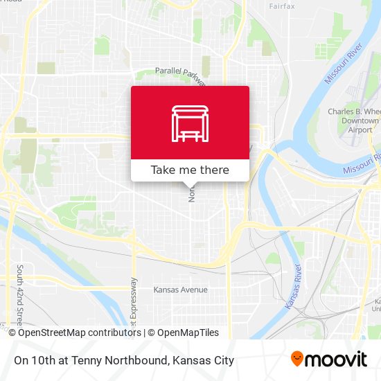 Mapa de On 10th at Tenny Northbound