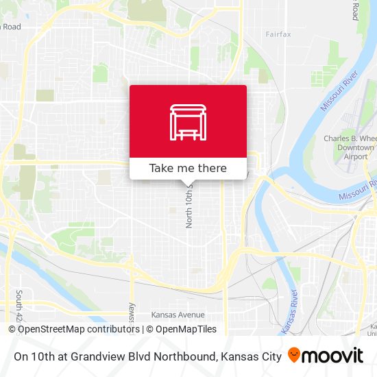 Mapa de On 10th at Grandview Blvd Northbound