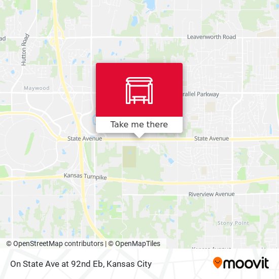 On State Ave at 92nd Eb map