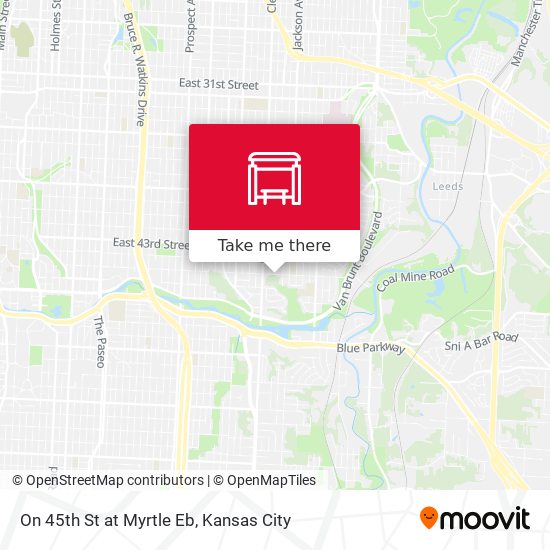 Mapa de On 45th St at Myrtle Eb