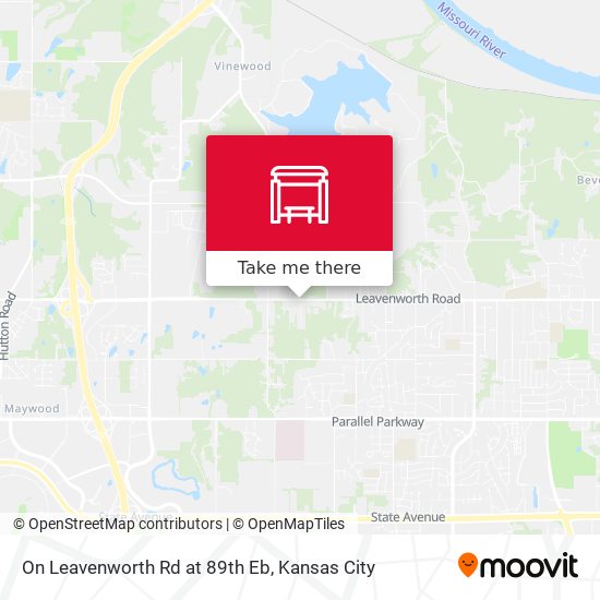 On Leavenworth Rd at 89th Eb map