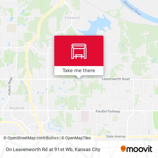 On Leavenworth Rd at 91st Wb map