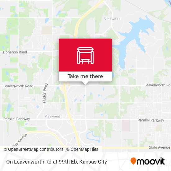 On Leavenworth Rd at 99th Eb map