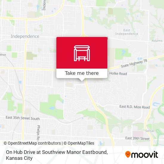 On Hub Drive at Southview Manor Eastbound map