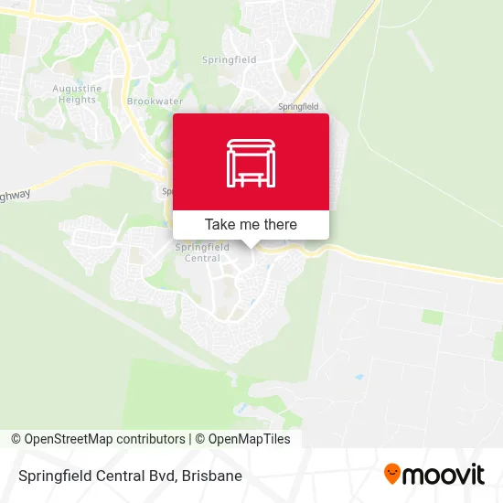Mapa Springfield Central Bvd